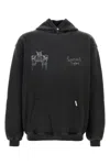 Represent Black Cotton Oversize Thoroughbred Dogs Sweatshirt In Black