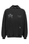 Represent Black Cotton Oversize Thoroughbred Dogs Sweatshirt In Black