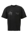 Represent Graphic Print Crewneck Short Sleeve T-shirt In Black