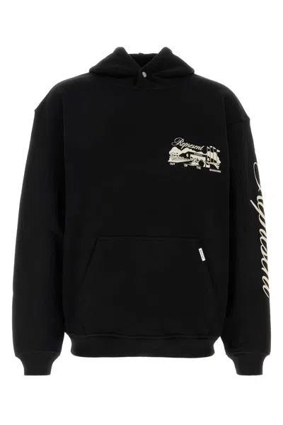 Represent Cotton Sweatshirt Raceway Graphic Prints In Black