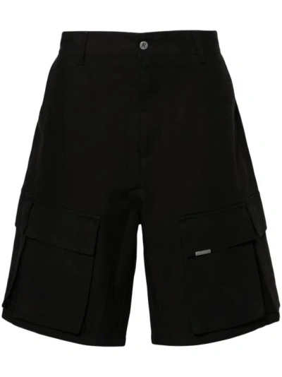 Represent Logo-plaque Cargo Shorts In Black