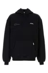 Represent Patron Of The Club Logo Hooded Cotton Sweatshirt In Black