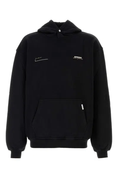 REPRESENT BLACK COTTON SWEATSHIRT