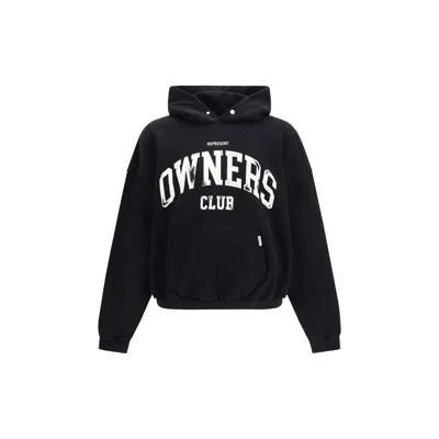 REPRESENT BLACK COTTON SWEATSHIRT