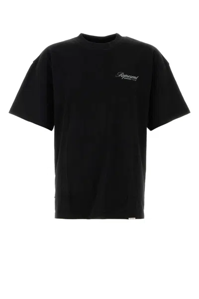 Represent Black Cotton T-shirt
