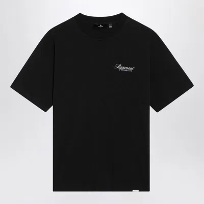 Represent Black Cotton T-shirt With Logo