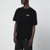 Represent Black Cotton T-shirt With Logo In Black