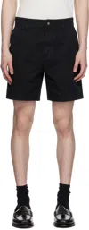 Represent Black Cotton Tailored Shorts In Black