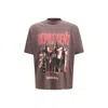 Represent Graphic Crew Neck T-shirt Short Sleeves In Brown