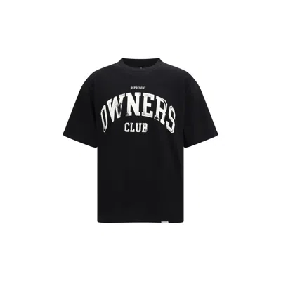 REPRESENT BLACK COTTON T-SHIRT
