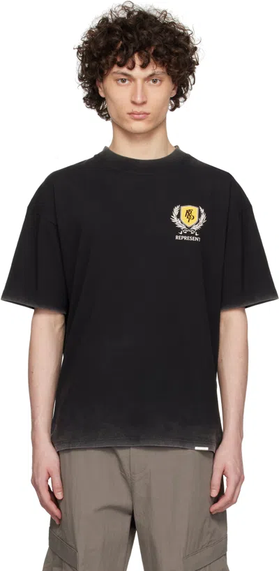 REPRESENT BLACK CREST T-SHIRT