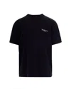 Represent Black Crewneck T-shirt With With Front And Back Owners Club Print In Cotton Man In Black