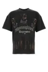 Represent Charcoal Cotton Thoroughbred T-shirt In Black