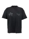 Represent Black Crewneck Graphic T-shirt In Black