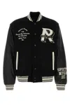 Represent Black Felt  Owners Club Bomber Jacket