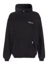 Represent Black Hoodie With Logo Lettering Detail On The Front And Maxi Logo Print On The Rear In Cotton Man In Nero