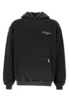 Represent Oversized Hooded Sweatshirt Kangaroo Pocket In Black