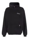 Represent Black Hoodie With Logo Lettering Detail On The Front And Maxi Logo Print On The Rear In Cotton Man