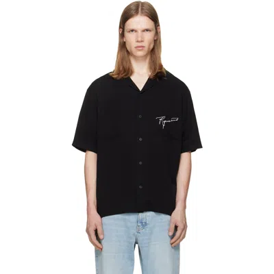 Represent Black 'love And Kisses' Resort Shirt