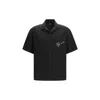 Represent Black Lyocell Pattern Shirt In Black