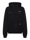 Represent 'patron Of The Club' Black Hoodie With Front And Back Logo Print In Black