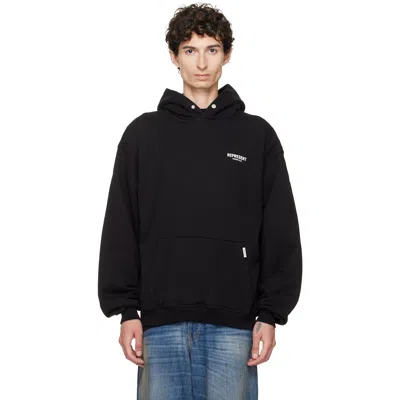 REPRESENT BLACK PRINTED 'OWNERS CLUB' HOODIE