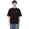 Represent Black Crewneck T-shirt With With Front And Back Owners Club Print In Cotton Man In Black