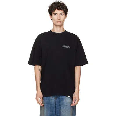 REPRESENT BLACK PRINTED 'OWNERS CLUB' SCRIPT T-SHIRT