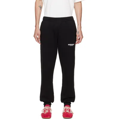 Represent Black Printed 'owners Club' Sweatpants