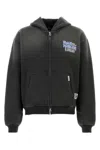 Represent Black Printed Zip-up Hoodie In Black