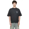 Represent Black Private Members T-shirt In Black