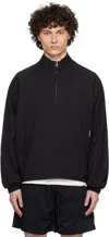 Represent Mens Quarter Zip Relaxed-fit Cotton-blend Jacket Black Xxl In Black