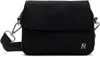 Represent Black Quilted Crossbody Bag In Jet Black