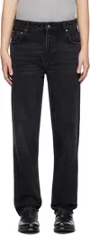 Represent Black R2 Straight Leg Jeans In Black