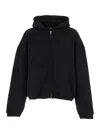 Represent Black Solid Hood Sweatshirts In Black