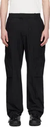 Represent Black Tech Cargo Pants In Jet Black