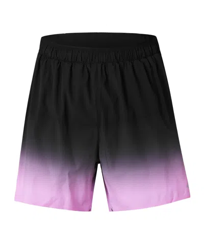 Represent Black To Pink Gradient Elastic Waist Shorts
