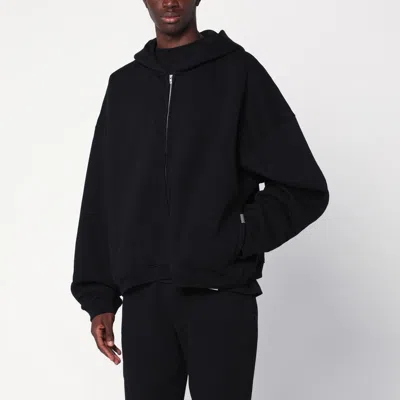 REPRESENT BLACK ZIP-UP HOODIE