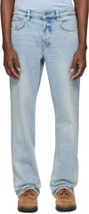 Represent Blue Boot Cut Jeans In Blue