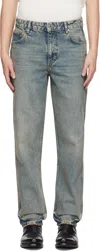 REPRESENT BLUE R2 STRAIGHT LEG JEANS