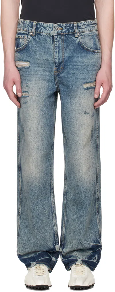 Represent Rep R3 Baggy Denim In Blue