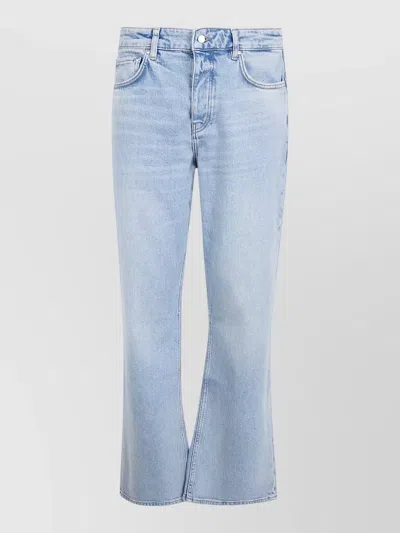 Represent Boot Cut Denim Trousers Belt Loops In Blue