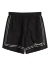 Represent Border-detail Shorts In Black
