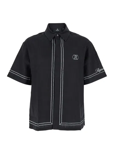 Represent Border Shirt In Black