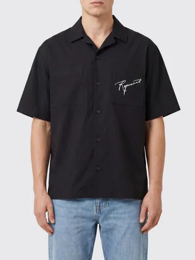 Represent Bowling Shirt In Lyocell With Contrast Back Logo In Black