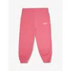 REPRESENT REPRESENT BOYS BUBBLEGUM PINK KIDS LOGO-PRINT RELAXED-FIT COTTON-JERSEY JOGGING BOTTOMS 4-6 YEARS