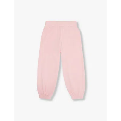 Represent Kids' Candy Pink Logo-appliqué Cotton-jersey Jogging Bottoms 1-6
