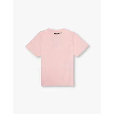 Represent Kids' Candy Pink Logo-appliqué Cotton-jersey T-shirt 1-6