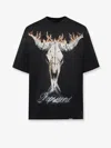 Represent Mens Stained Black British Cowboys Graphic-print Cotton-blend T-shirt In Black
