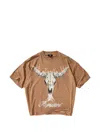 Represent Dusty Brown Jersey British Cowboys T-shirt In Brown